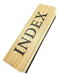 Set X2 Borradores De Madera Pizarra Tablero Acrilico Index - Miniatura 4