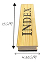 Set X2 Borradores De Madera Pizarra Tablero Acrilico Index - Miniatura 5