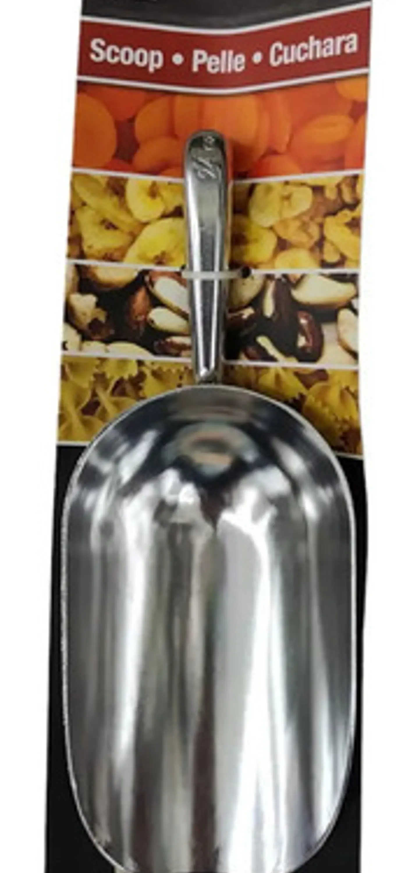 Cuchara Rama Design Acero Inoxidable 27cm Medidora 24oz Mango Aluminio Plateado 1