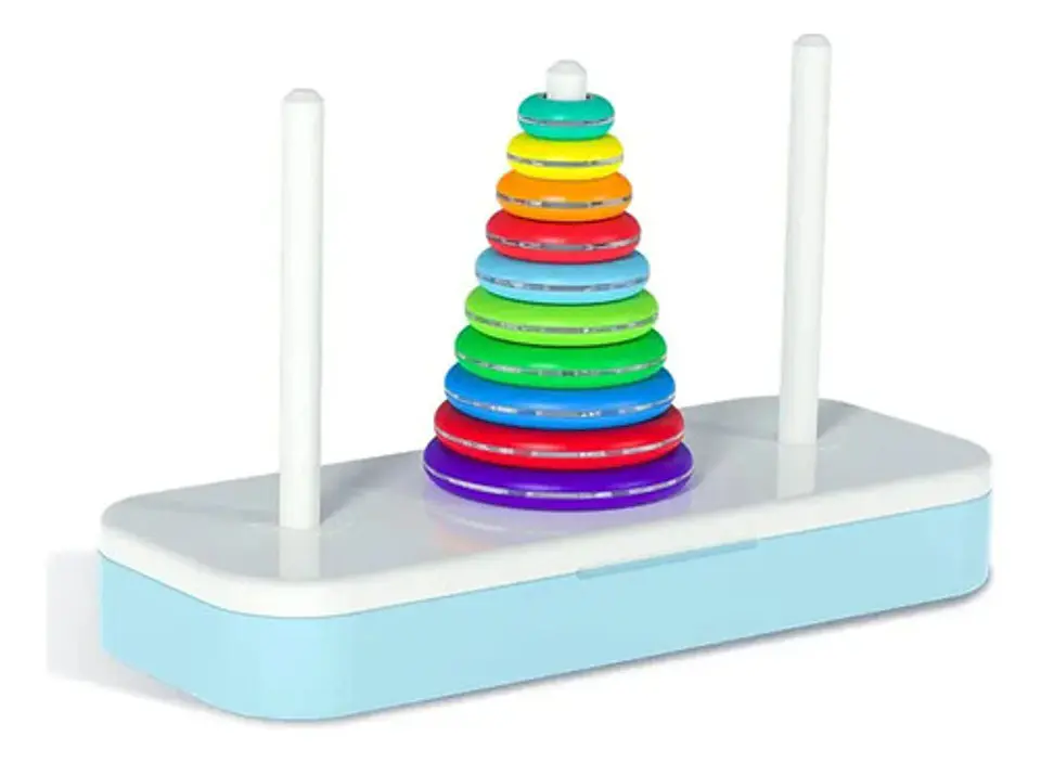 Torre De Hanói Rompecabezas 8 Pcs Torre Logica Montessori 2