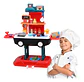 Set Cocina Carro Multifuncion Juguete Chef Carro Niño Color Rojo - Miniatura 1
