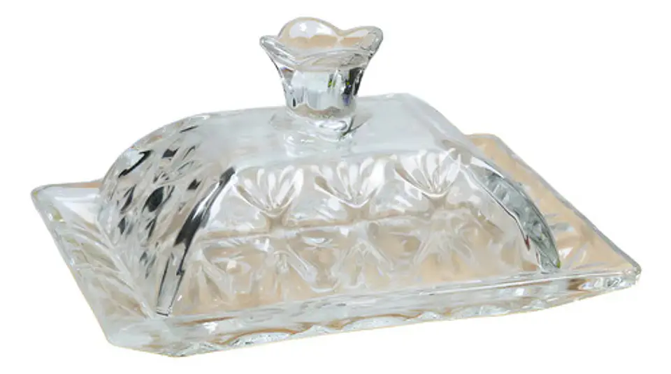 Mantequillera Vidrio Macrooutlet Mantequillera Premium 6g Rectangular Transparente 1