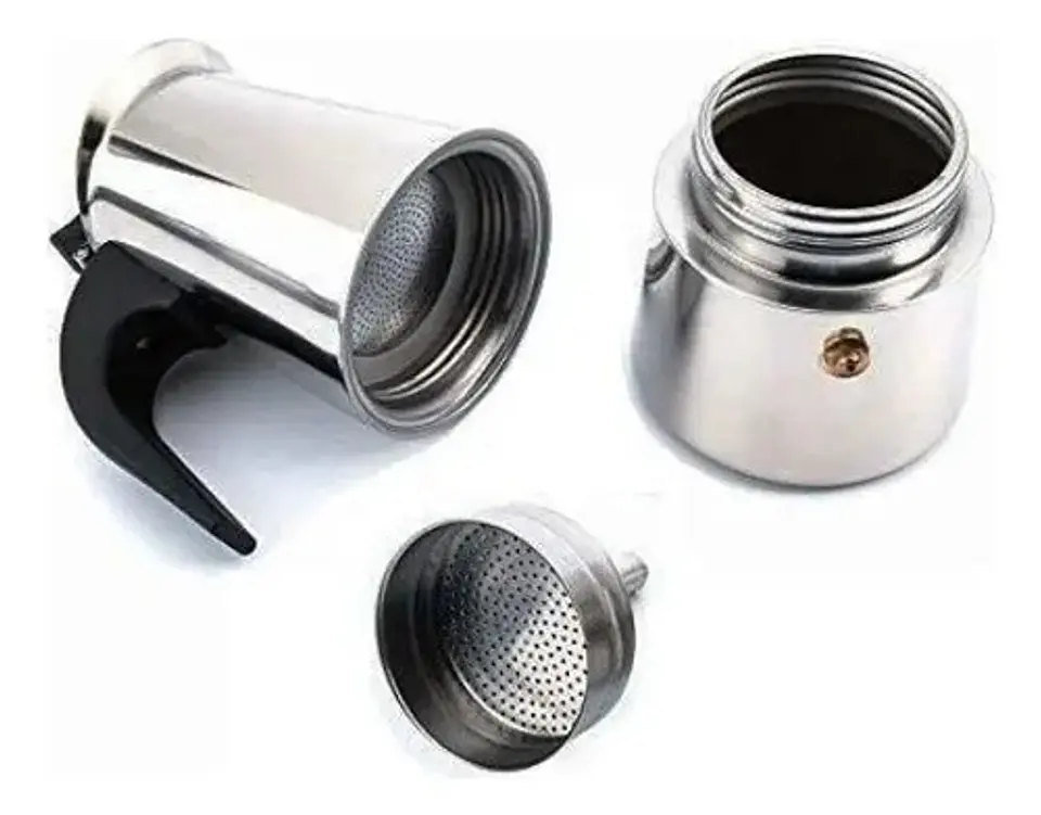 Cafetera Espresso Maker 6 Tazas Manual Acero Italiana 2