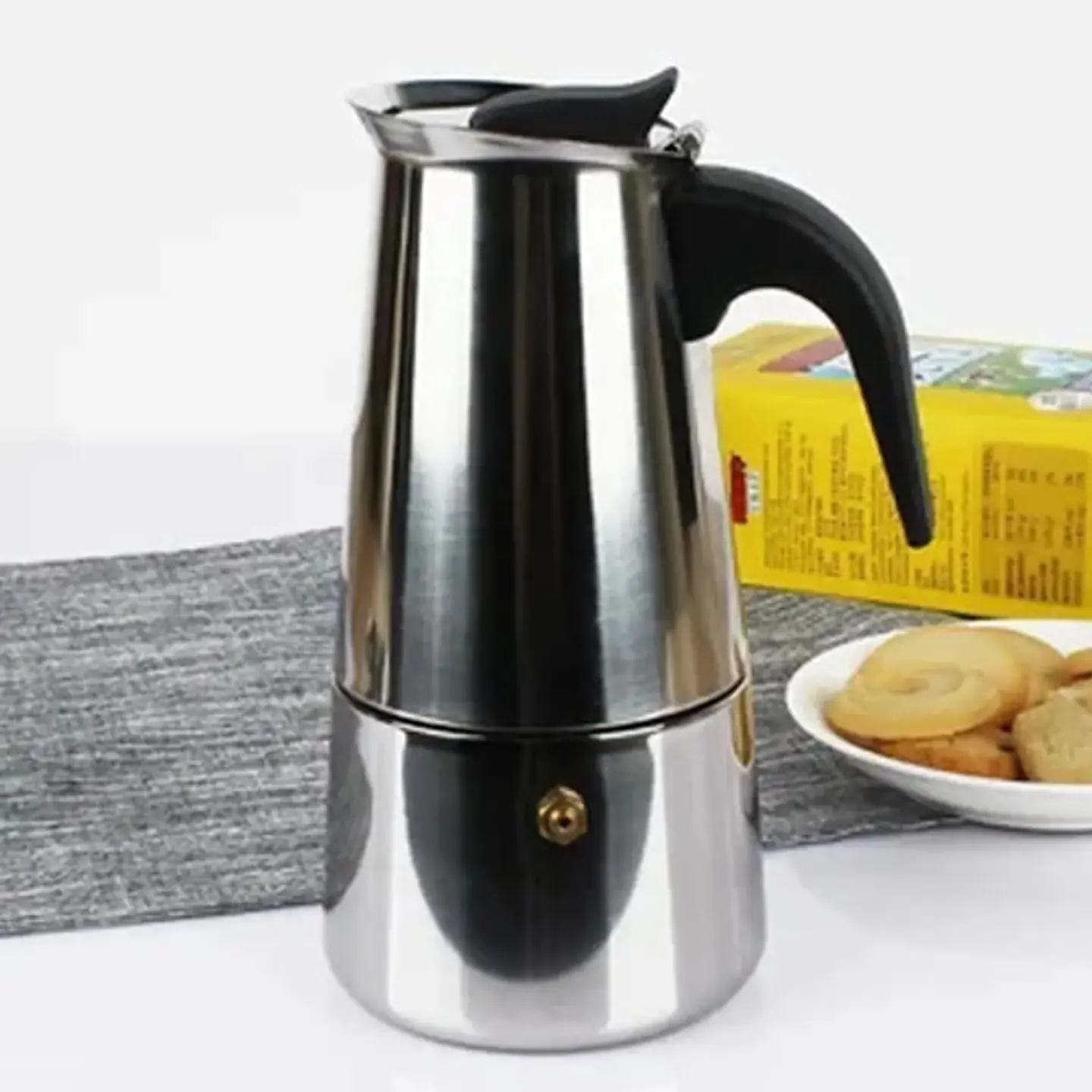 Cafetera Espresso Maker 6 Tazas Manual Acero Italiana 6