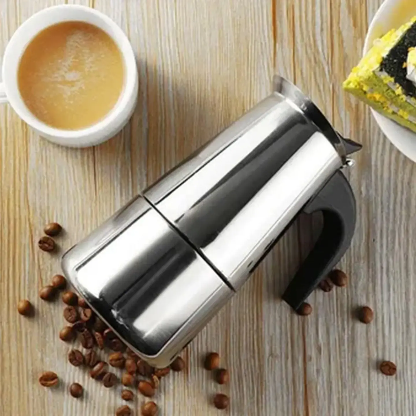 Cafetera Espresso Maker 6 Tazas Manual Acero Italiana 7