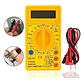 Multímetro digital de prueba profesional portátil amarillo Dt830 - Miniatura 1