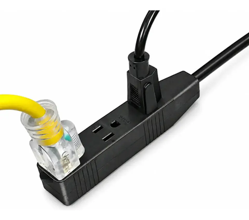 Extensión Eléctrica Industrial Brickell Sb-276 Negra 6m 2