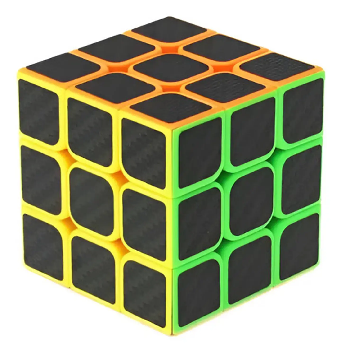 Cubo Mágico Carbono 3x3 Juego Rubik Rompecabezas Sh6602 1