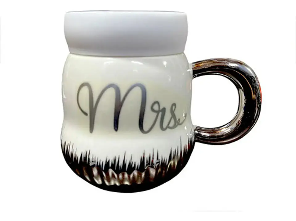 Set 1 Pocillos Tazas Regalo Boda Pareja Ceramica Mugs Espejo 1