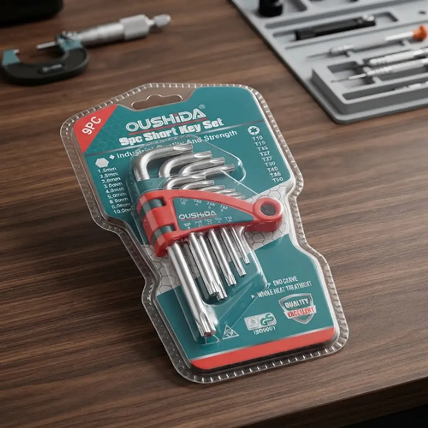 Juego De Llaves Torx Oushida 9 Piezas Corto 2