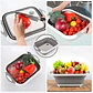 Tabla Picar Escurridor Plegable 3 En 1 Cocina Multifunción Silicona Antideslizante Rebatible Cortar Lavar Verduras Frutas Compacta Pileta Bacha Camping Portátil Resistente Gris - Miniatura 6