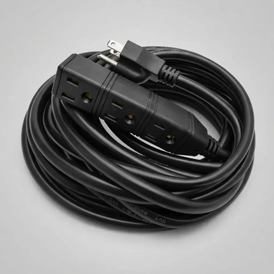 Extensión Eléctrica Industrial Brickell Bk-2071 Negra 15 Met 5