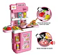 Maletín Cocina Juguete 4en1 Niñas Bowa 63cm Agua 41 Accesorios Rosada Rosada /8776 - Miniatura 4