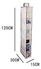 Organizador De Zapatos Tela 15x30x120 Cm Organizador 00834  - Miniatura 5