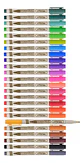 Marcadores Permanentes Offi-esco Punta Extra Fina 26 Colores Variados Frios - Miniatura 2