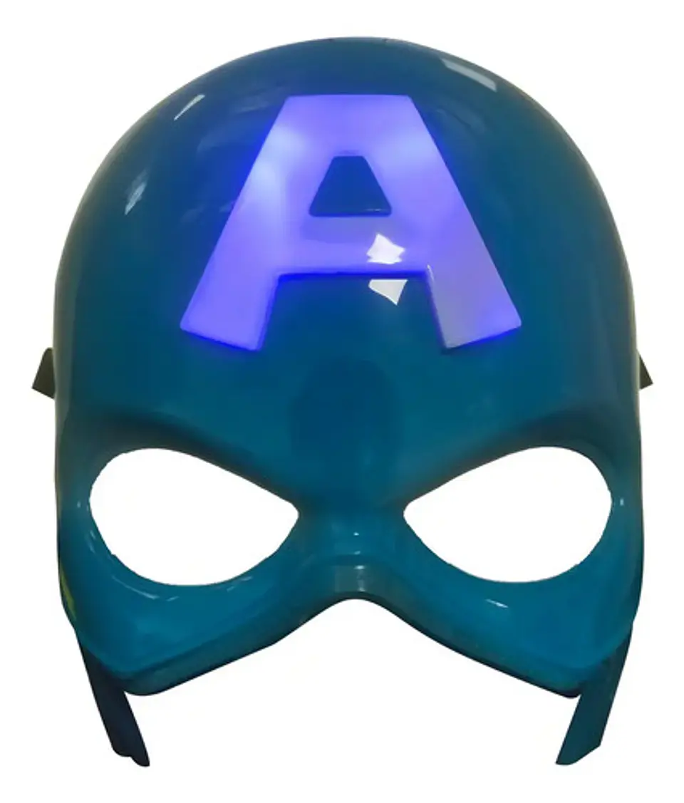 Mascara Capitán América Avengers Halloween Plástico Mck Niños 1