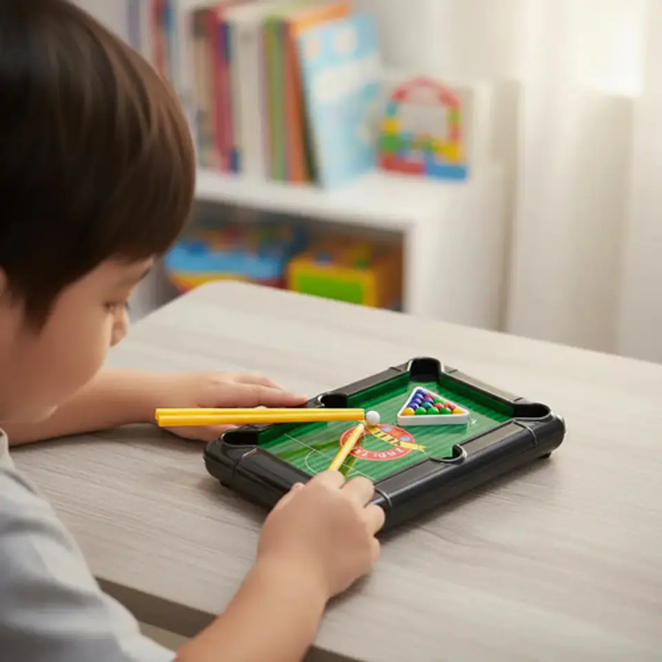 Mini Billar Pool De Juguete Mesa Billares Para Niños 2