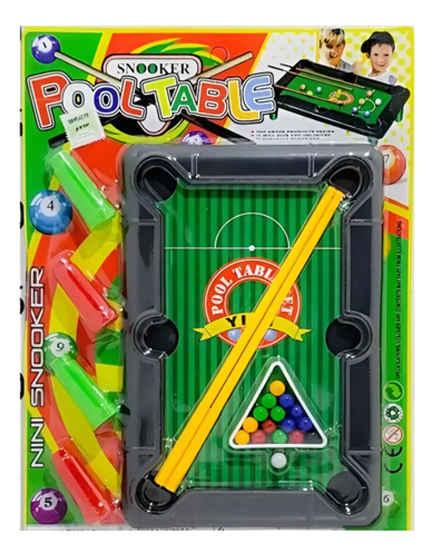 Mini Billar Pool De Juguete Mesa Billares Para Niños 3