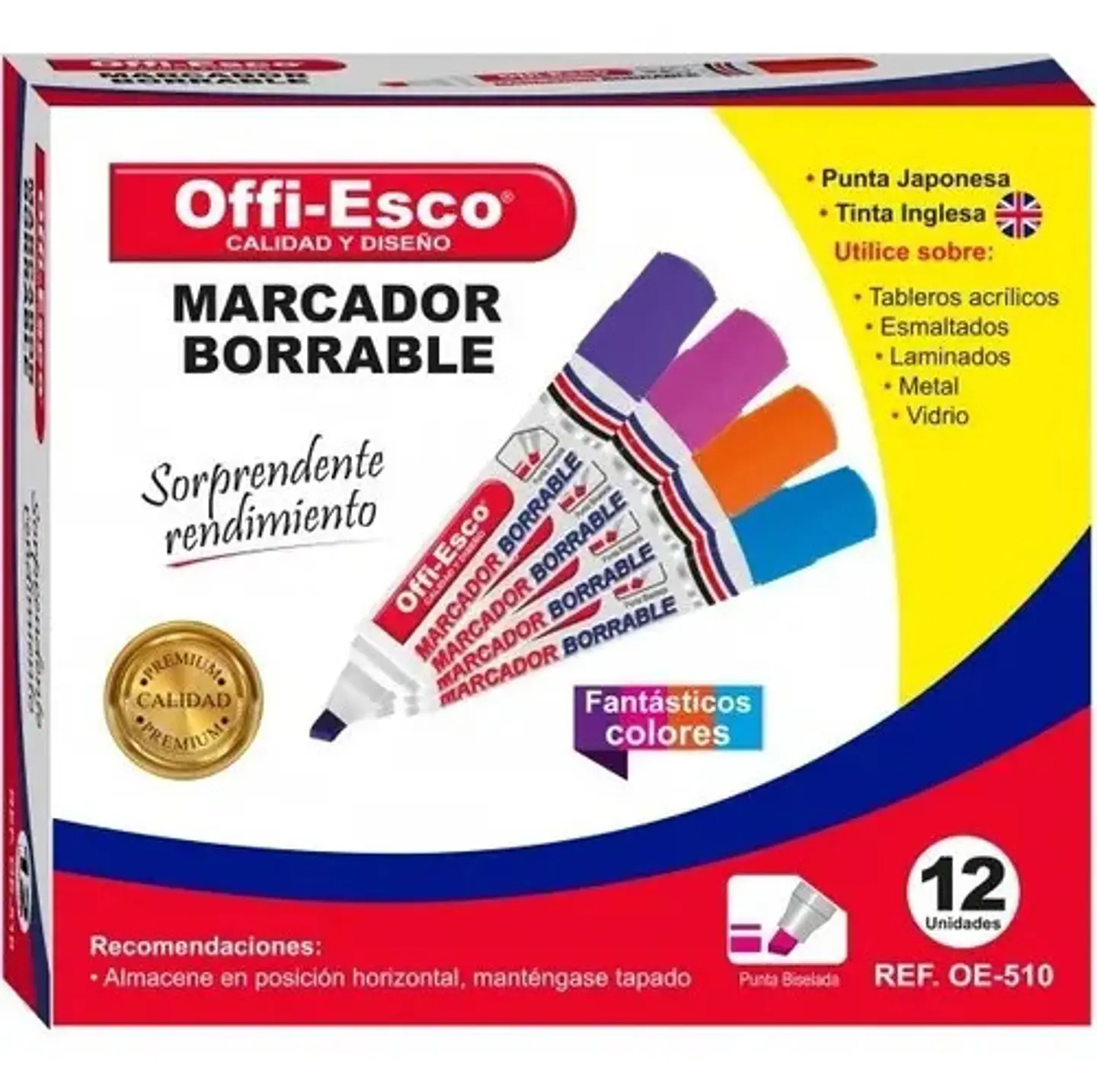 Marcador Borrable Tablero Color Negro X12 Oe- 510 3