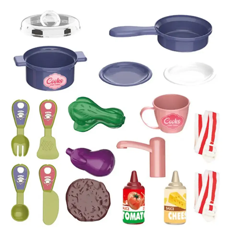 Cocina Mochila Bolso Chef Juguete 3en1 26pcs 6