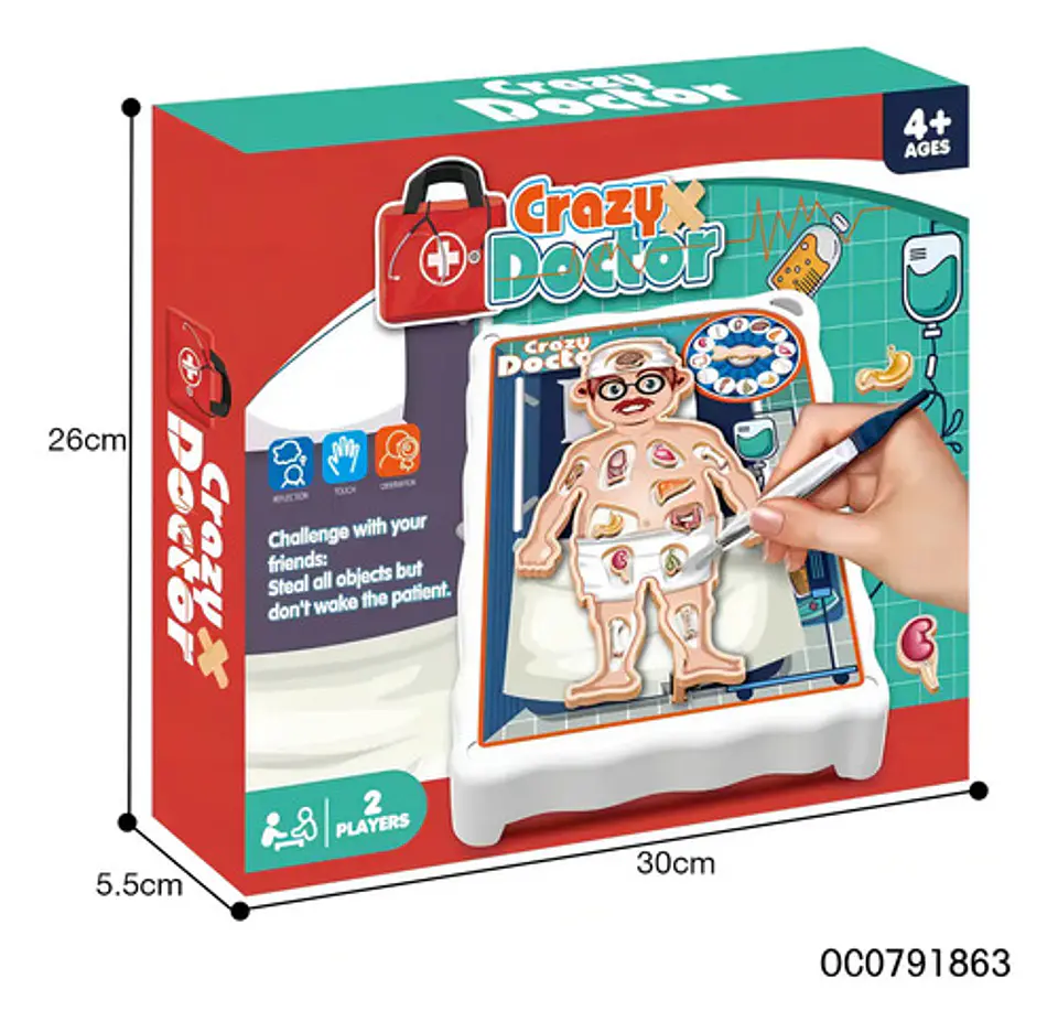 Juego Mesa Doctor Loco Niños Operacion Operando Corriente 2