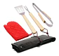 Kit Asador De Carbón Bbq 5 Piezas Home Elements Estuche Colo - Miniatura 1