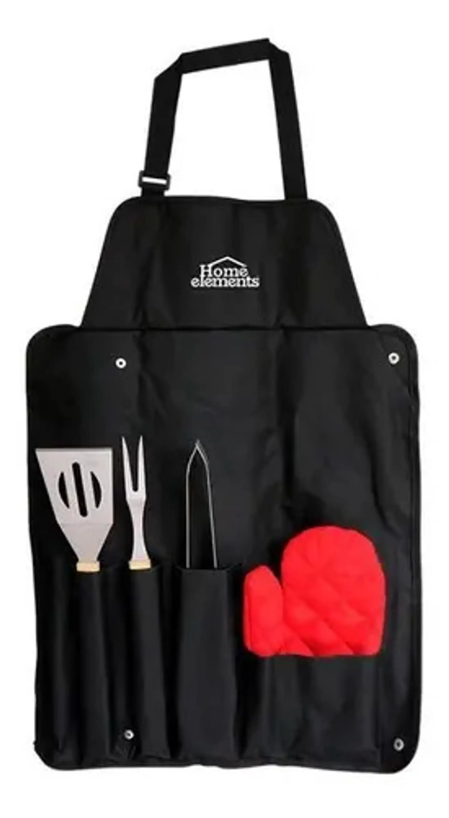Kit Asador De Carbón Bbq 5 Piezas Home Elements Estuche Colo 2