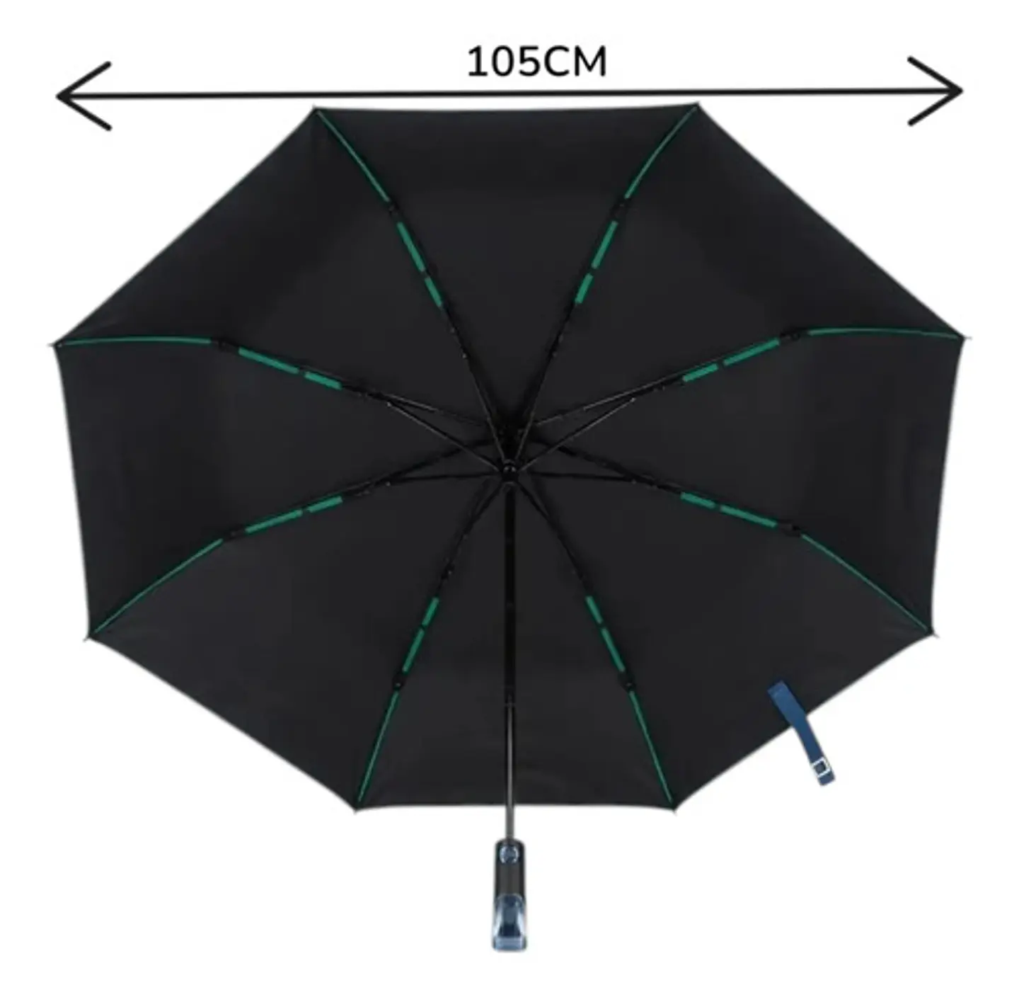 Sombrilla Automatica Plegable Resistente 3 Varillas Hebilla 5