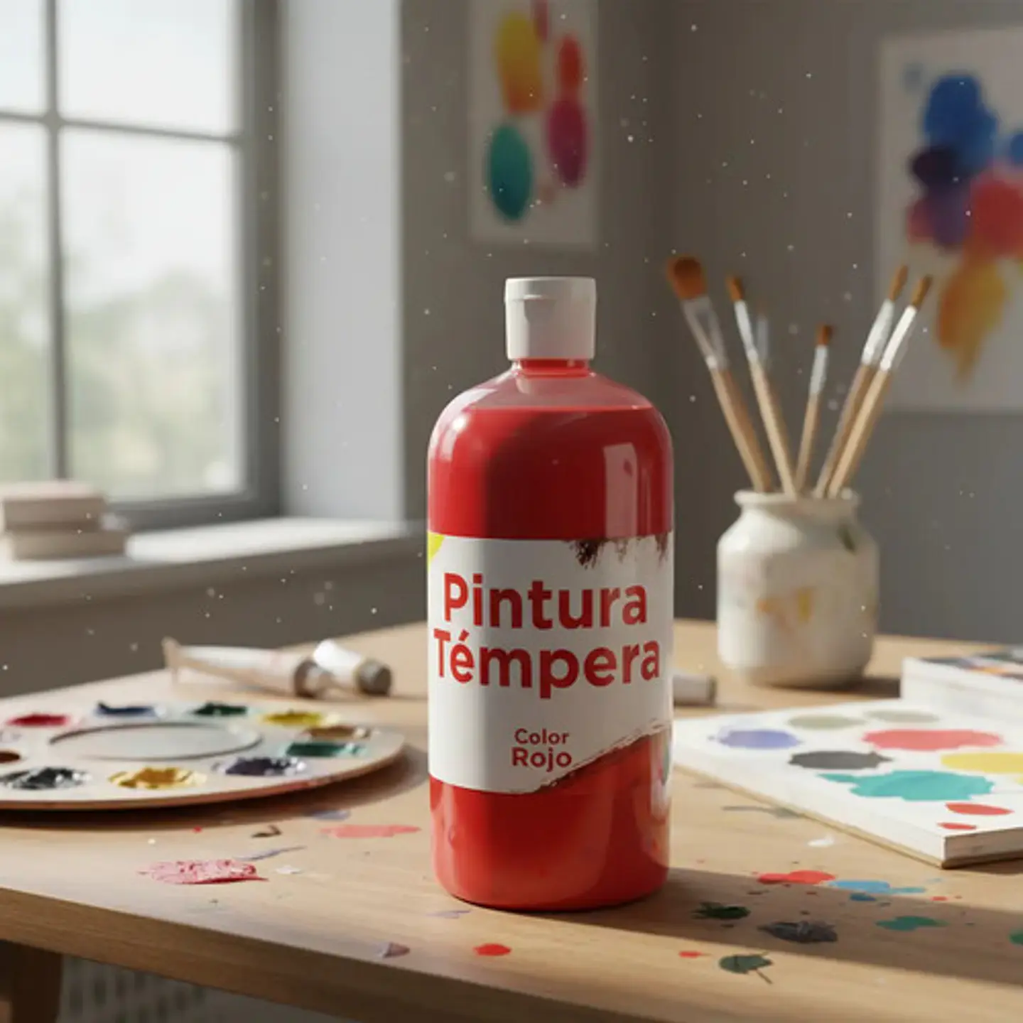 Tempera Pintura Gigante  De 946ml Trabajos Artisticos 2