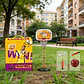 Canasta Cancha Basketball Infantil Ajustable Baloncesto 1.7m - Miniatura 3