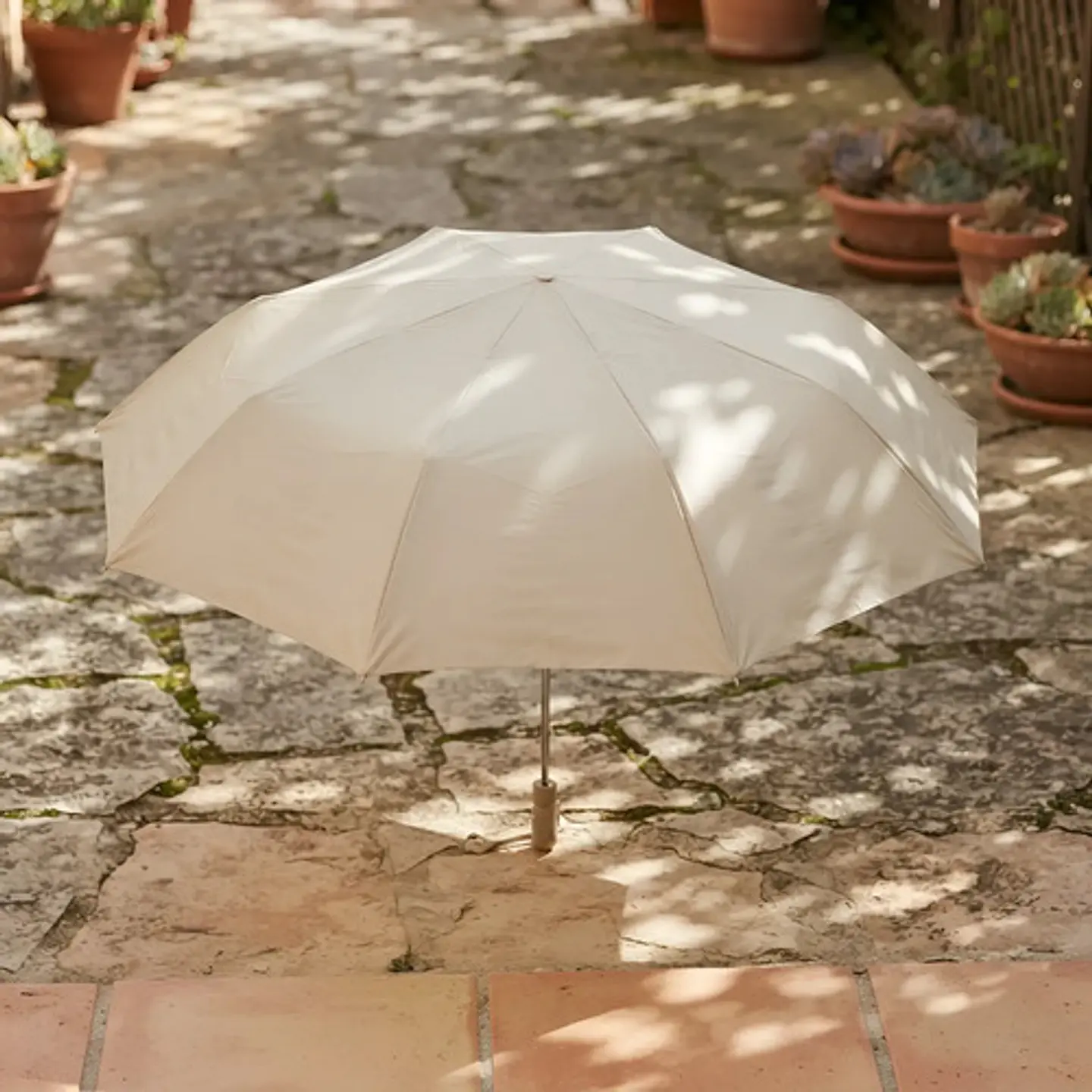 Sombrilla Automatica Plegable Resistente 2 Varillas Hebilla 1