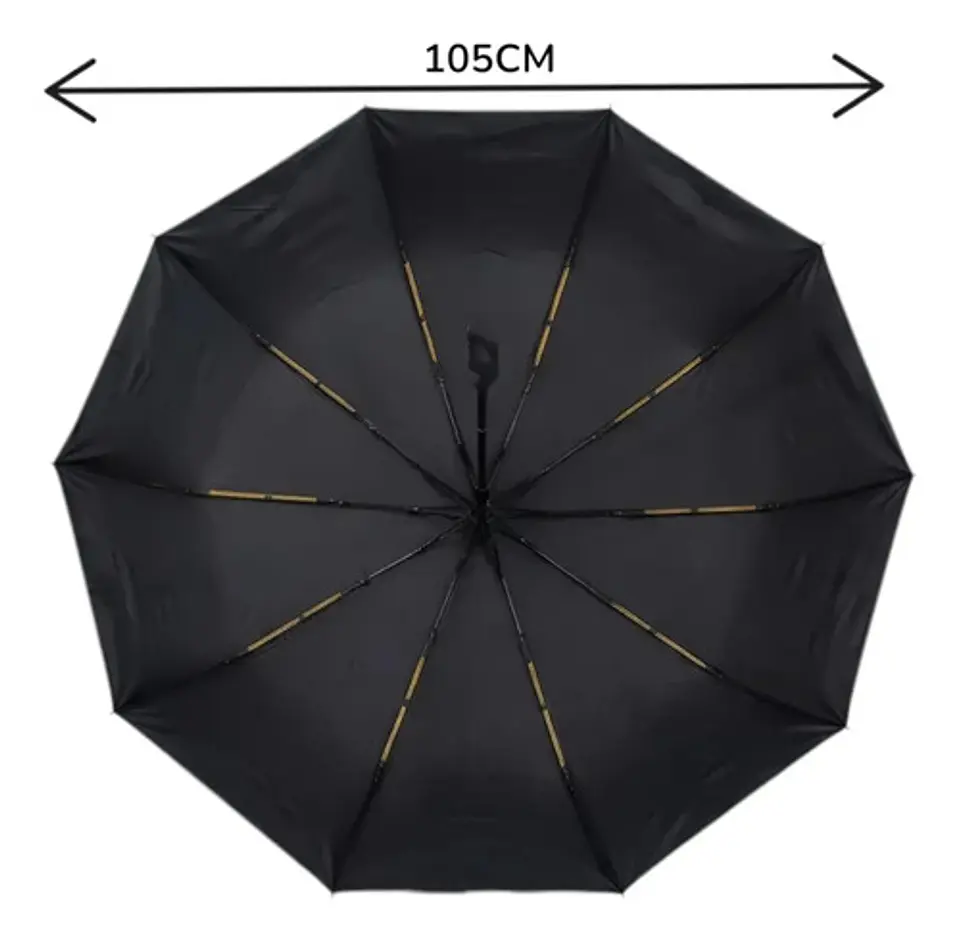 Sombrilla Automatica Plegable Resistente 2 Varillas Hebilla 5