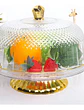 Base Soporte Torta Reutilizable Bandeja Plastico Con Tapa - Miniatura 4