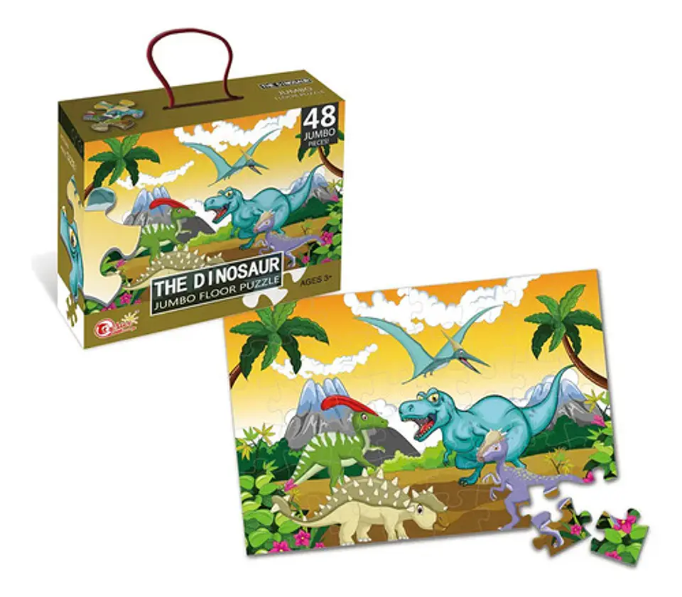 Rompecabezas De Piso Dinosaurios Jumbo Para Ninos 48pcs 1
