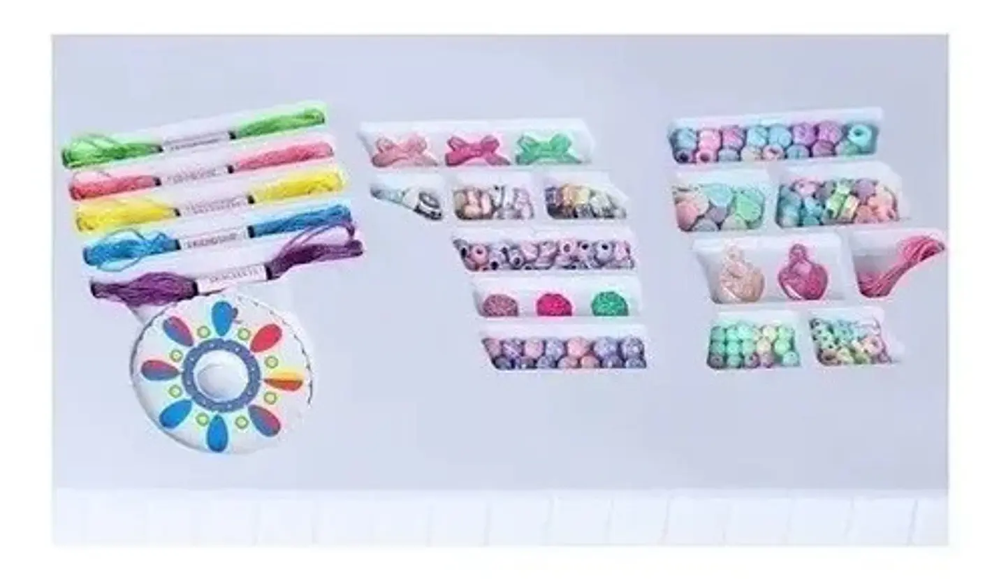 Kit Chaquiras Manillas Fabricación Pulseras Dijes Manualidad 7