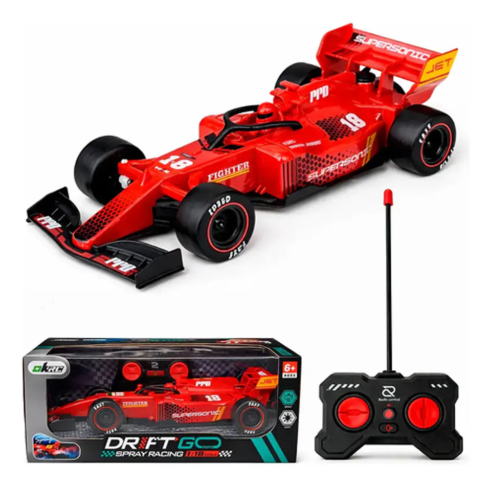 Carro Control Remoto Formula 1 F1 Carreras Con Luz Y Humo 1