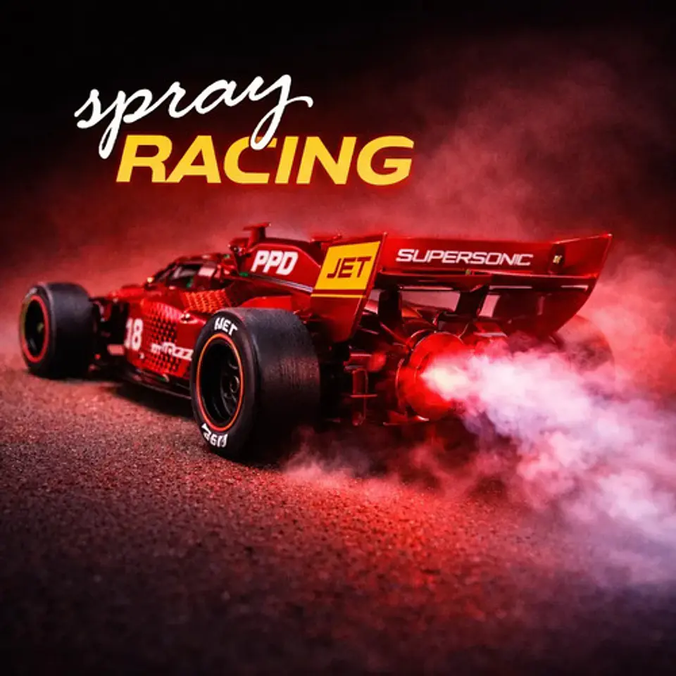 Carro Control Remoto Formula 1 F1 Carreras Con Luz Y Humo 2