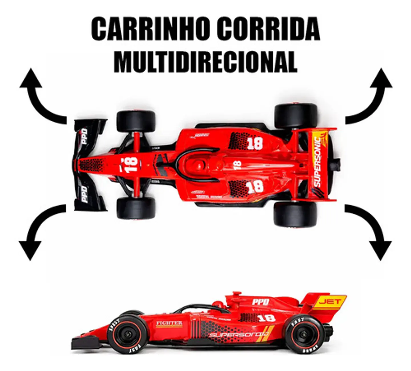 Carro Control Remoto Formula 1 F1 Carreras Con Luz Y Humo 5