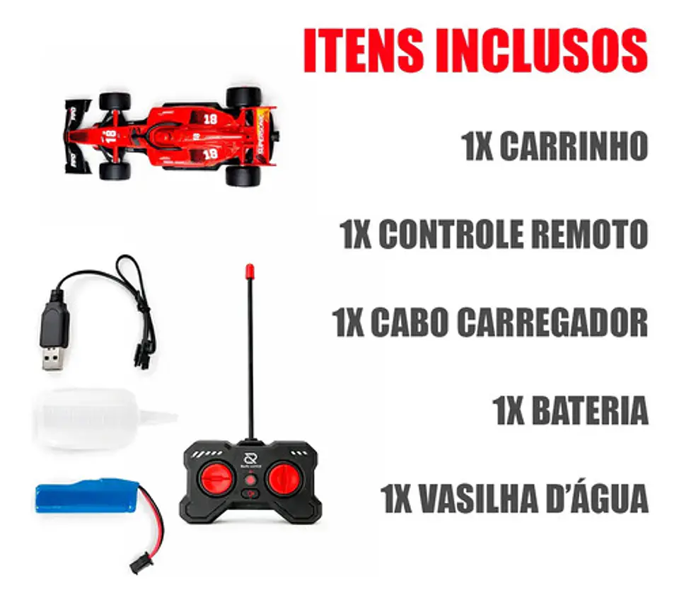 Carro Control Remoto Formula 1 F1 Carreras Con Luz Y Humo 6