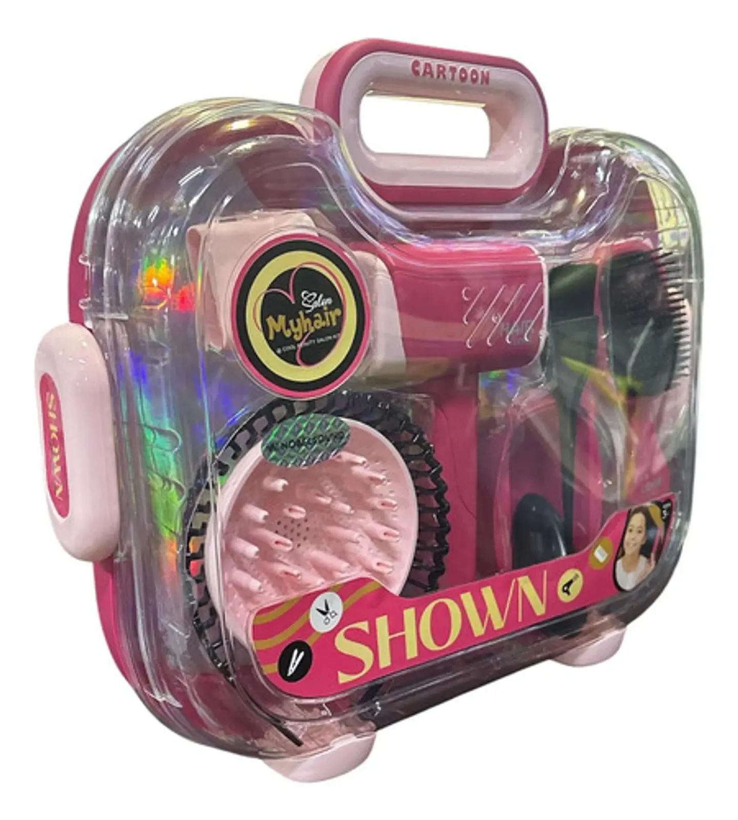 Set De Maleta Kit Maletin De Belleza Peluqueria Infantil 3