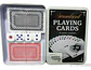 Baraja Cartas Juego Poker Plásticas Estuche Metálico Dados - Miniatura 2