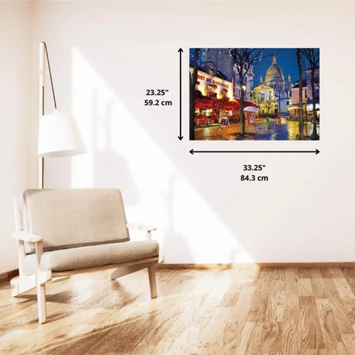 Rompecabezas Paris Montmartre 1500p Clementoni Francia Coeur 5