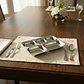 Plato Rectangular 5 Divisiones Acero Inoxidable Comida - Miniatura 1