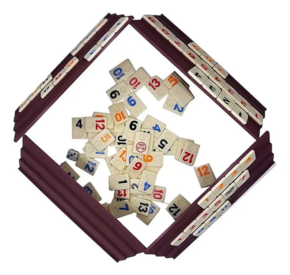Juego de 106 piezas de estuches Hoyle de Rummy Game 1