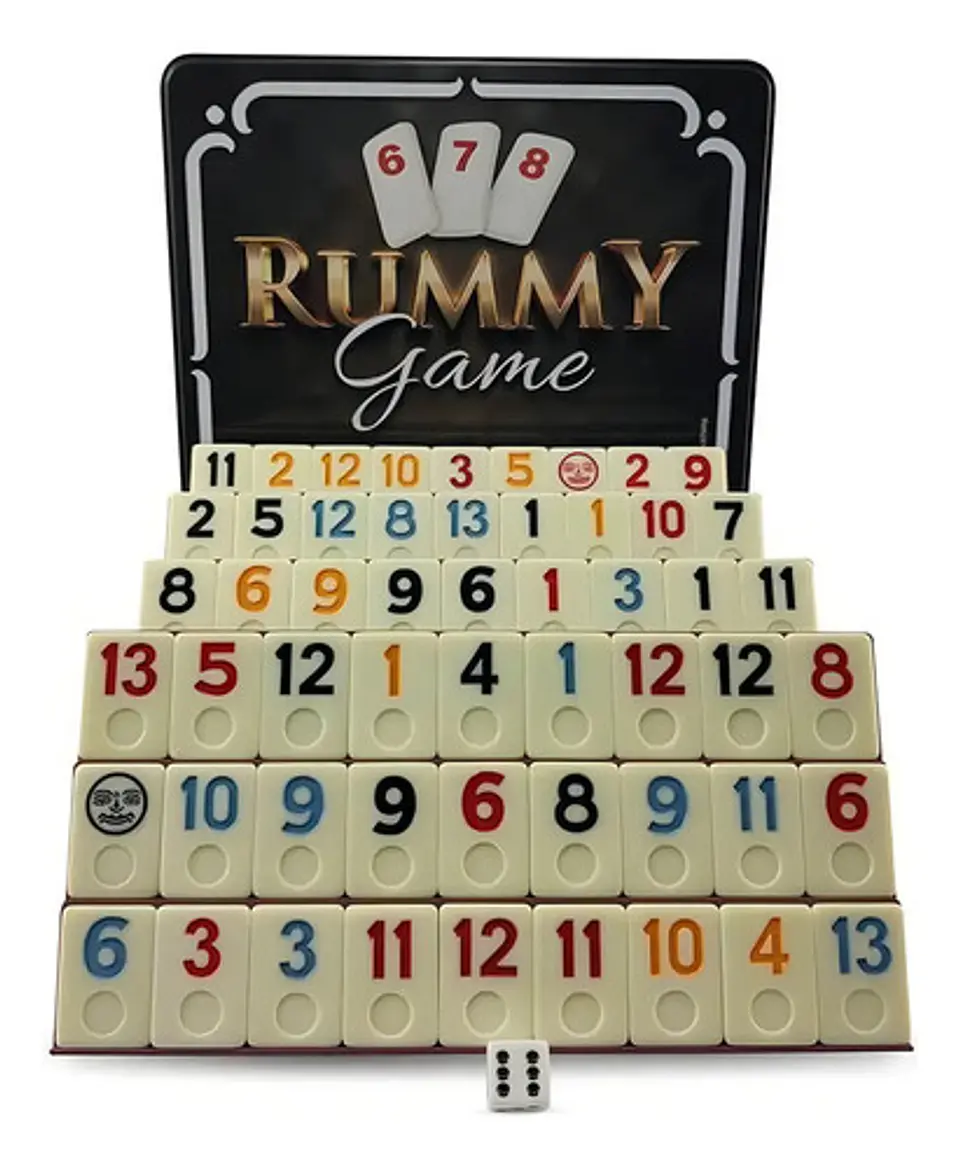 Juego de 106 piezas de estuches Hoyle de Rummy Game 2