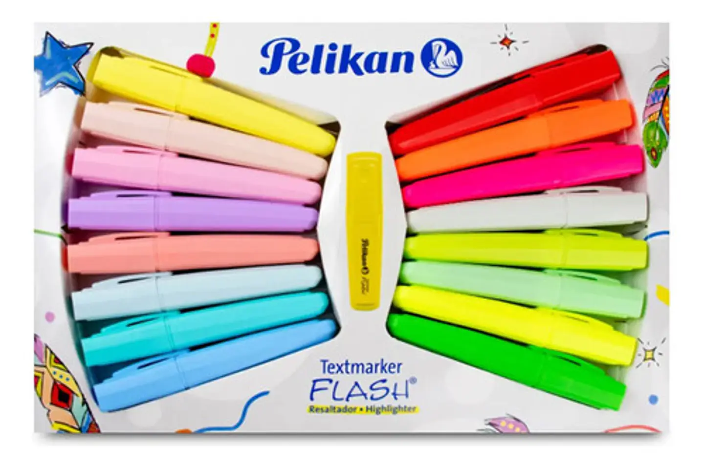 Resaltadores Textmarker Búho X16 Pelikan Pastel-neon 2