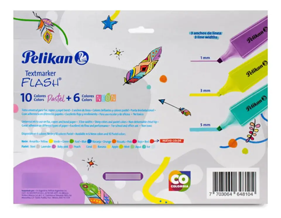 Resaltadores Textmarker Búho X16 Pelikan Pastel-neon 3