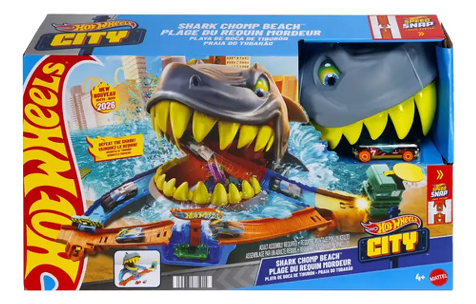 Hot Wheels Pista De Juguete Pista Tiburón Multicolor 1