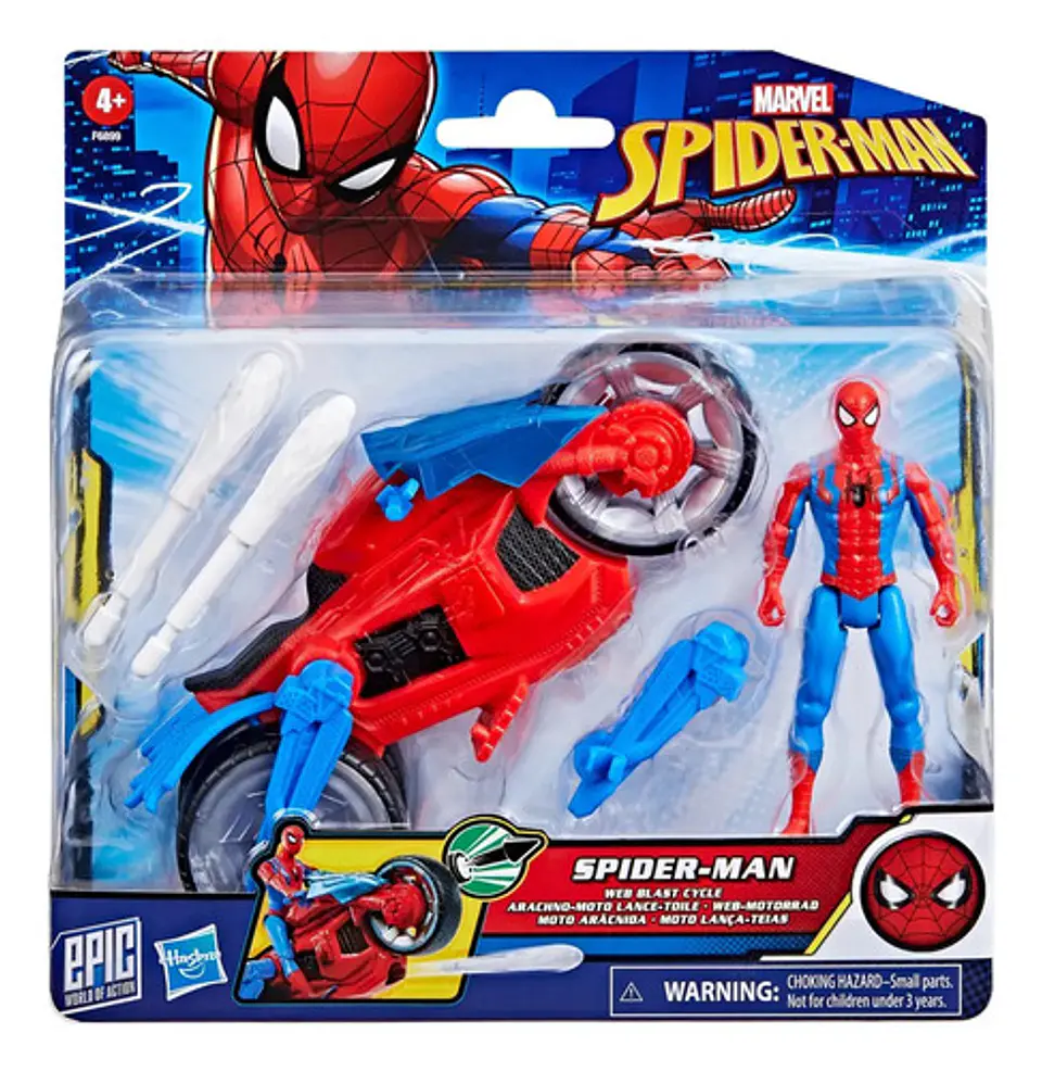 Figura Epic World of Action Moto Arácnida Spiderman Marvel 2
