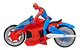 Figura Epic World of Action Moto Arácnida Spiderman Marvel - Miniatura 6